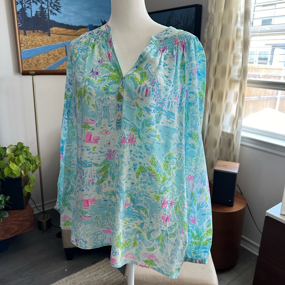 Lilly Pulitzer Elsa NWT Size Med “What a Lovely Place”